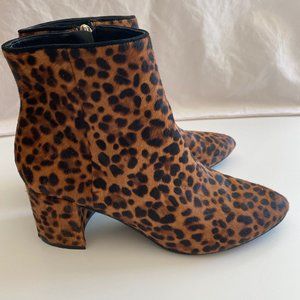 Marc Fisher Genuine Calf Hair Leopard Bootie 8.5